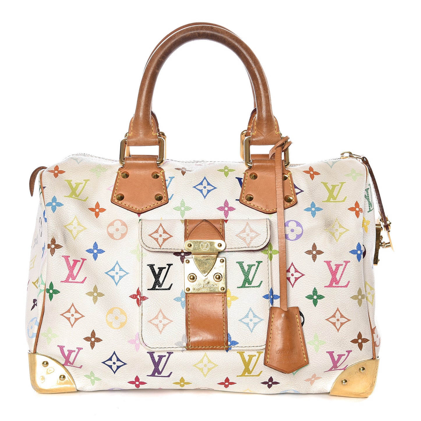 Monogram Multicolor Speedy 30 White