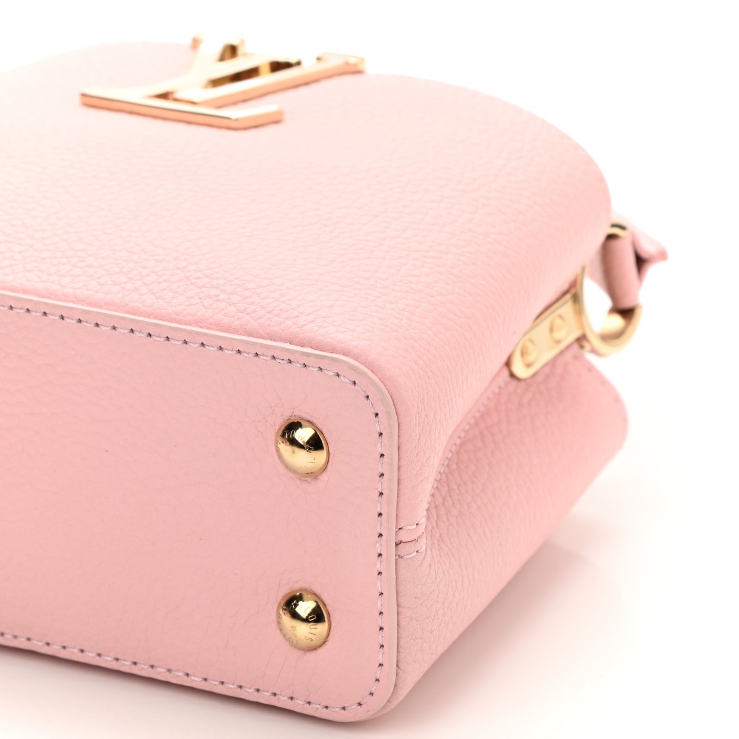 Taurillon Marble Capucines Mini Pink