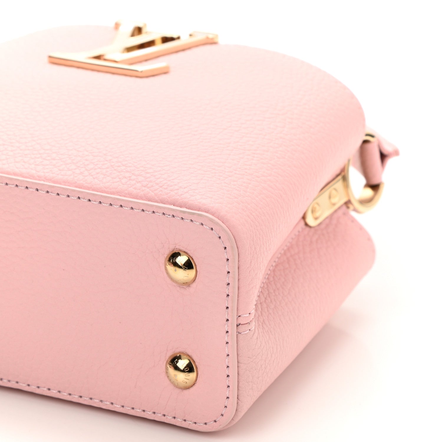 Louis Vuitton Taurillon Marble Capucines Mini Pink 10 of 10