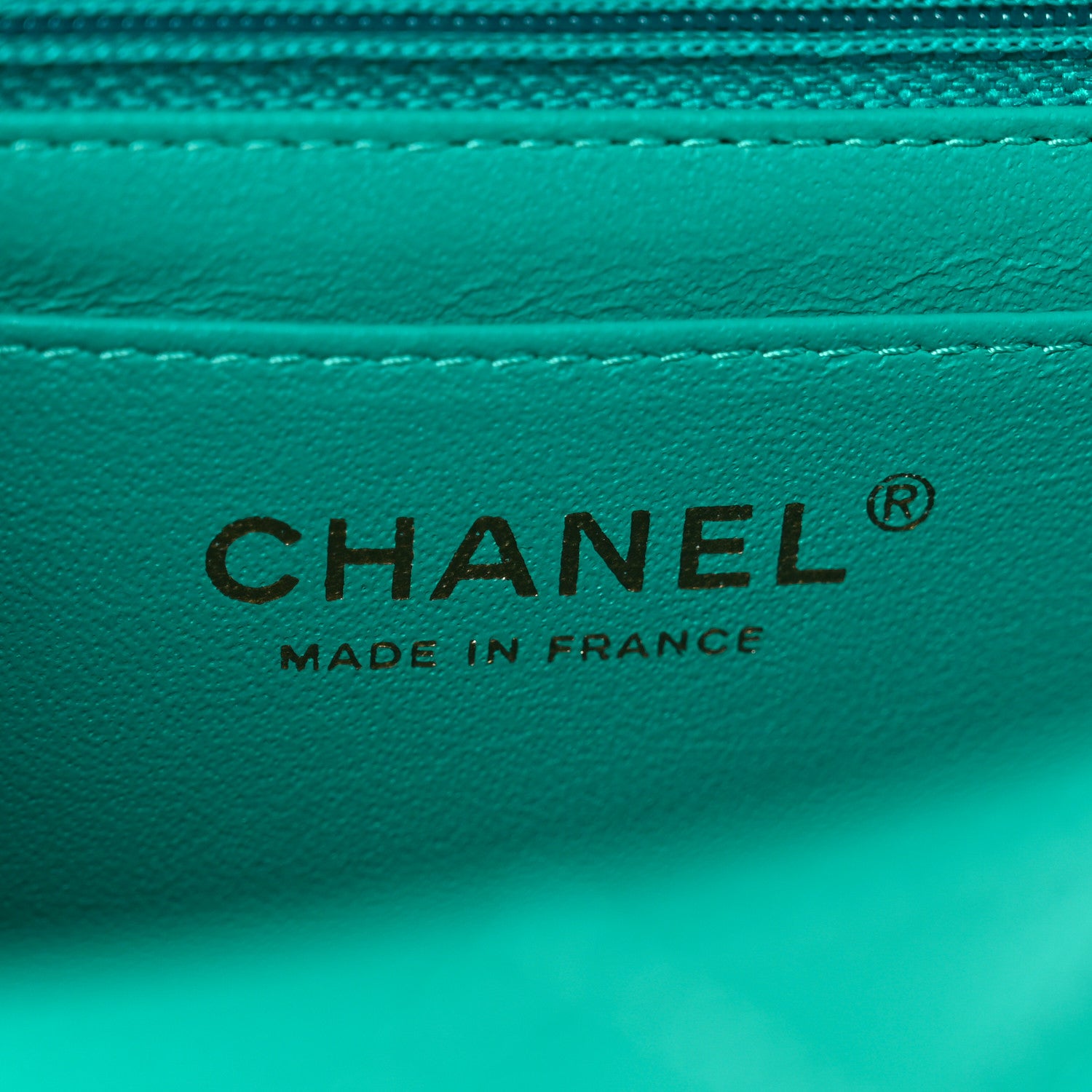 Chanel Caviar Quilted Mini Rectangular Flap Turquoise 6 of 9