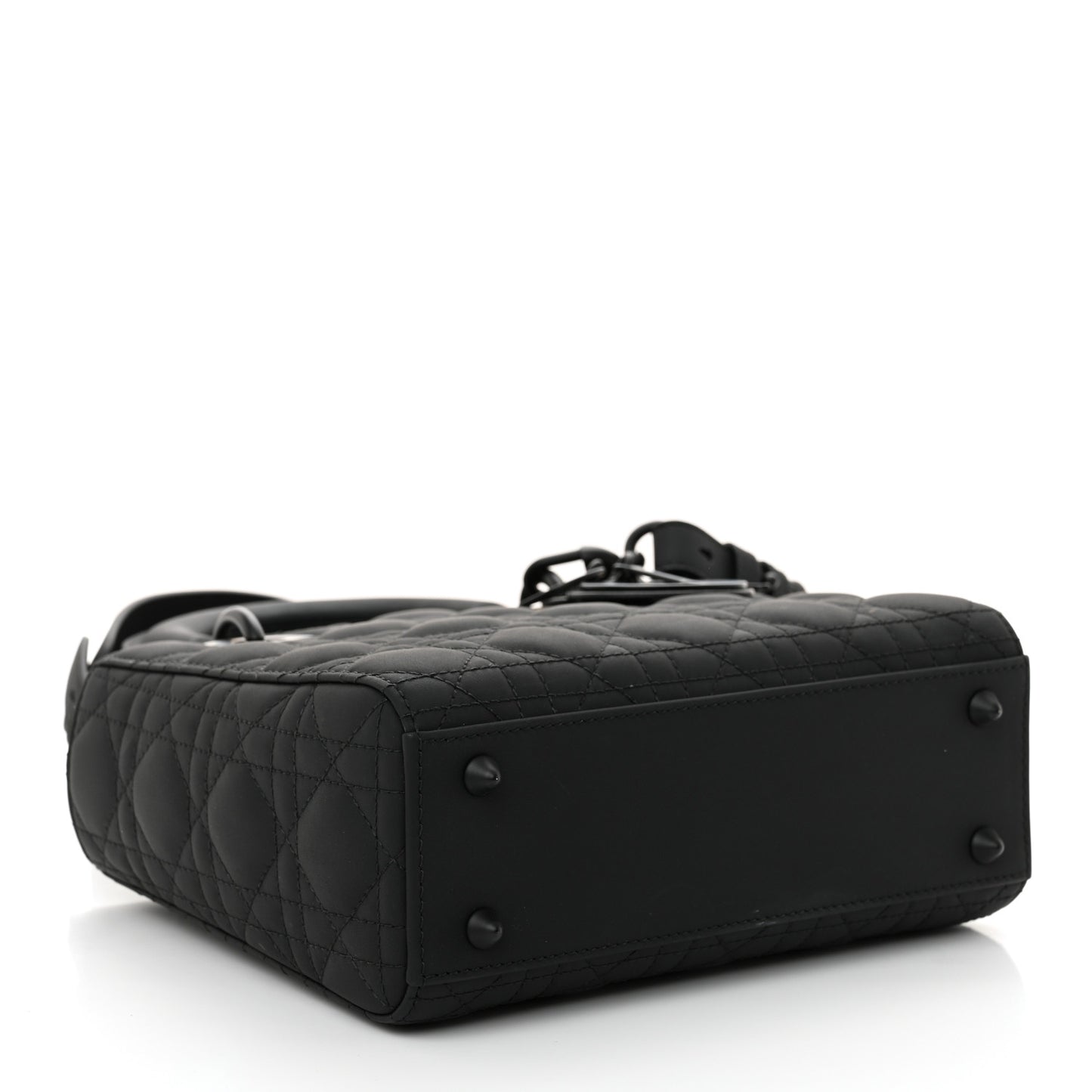 Ultra Matte Calfskin Cannage Small My ABCDior Lady Dior Black