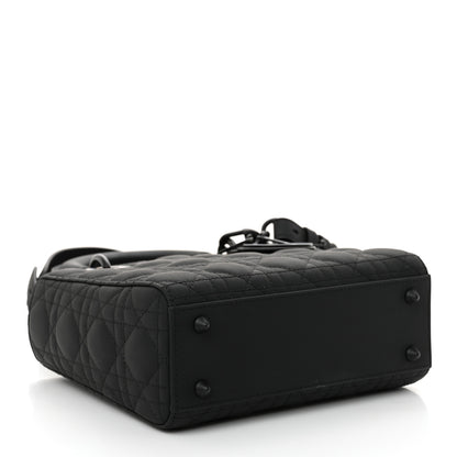 Christian Dior Ultra Matte Calfskin Cannage Small My ABCDior Lady Dior Black 4 of 13