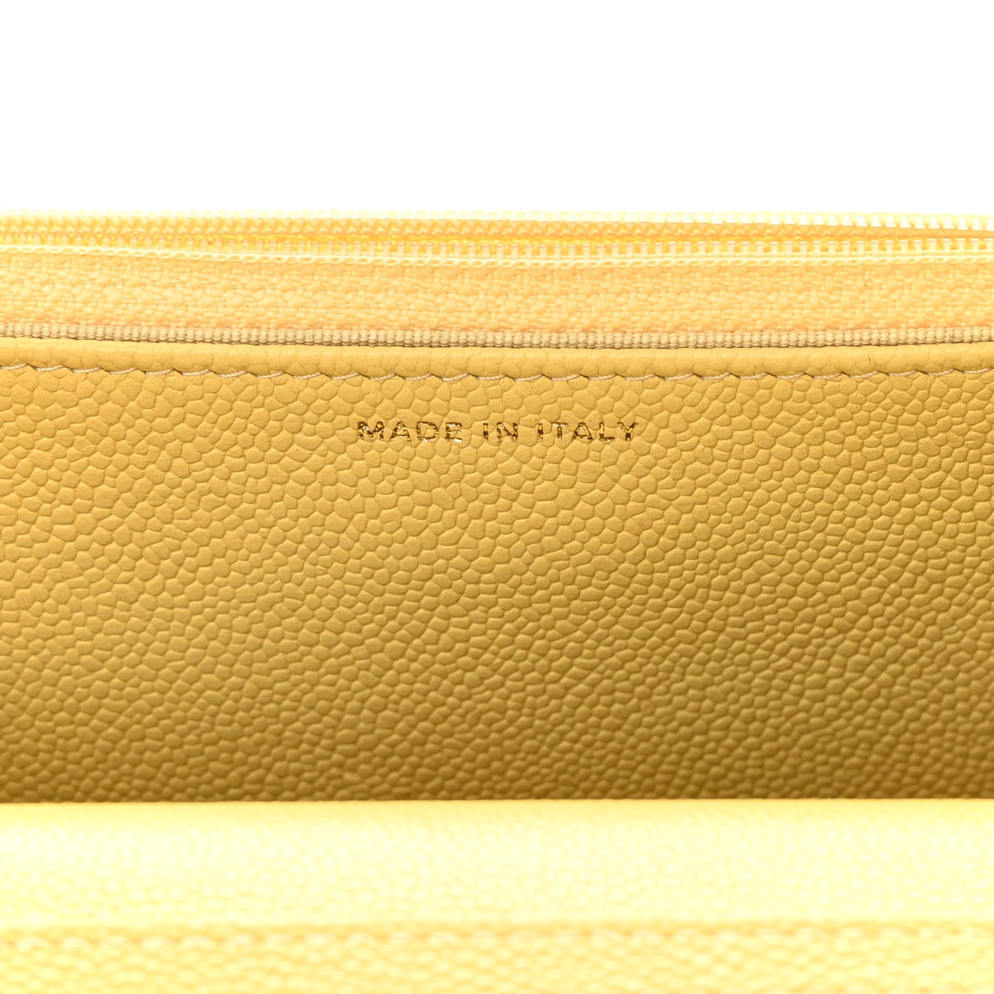 Caviar Quilted Tiny CC Wallet On Chain WOC Yellow
