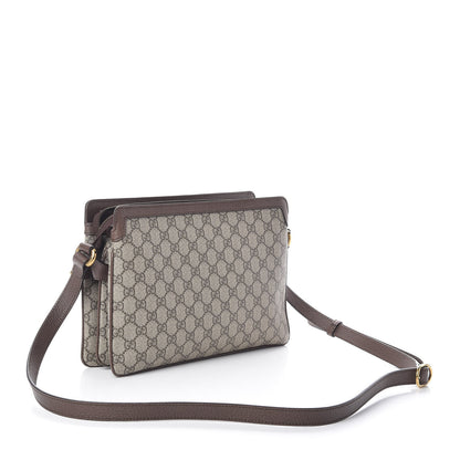 Gucci GG Supreme Monogram Web Medium Ophidia Shoulder Bag Beige New Acero 3 of 10