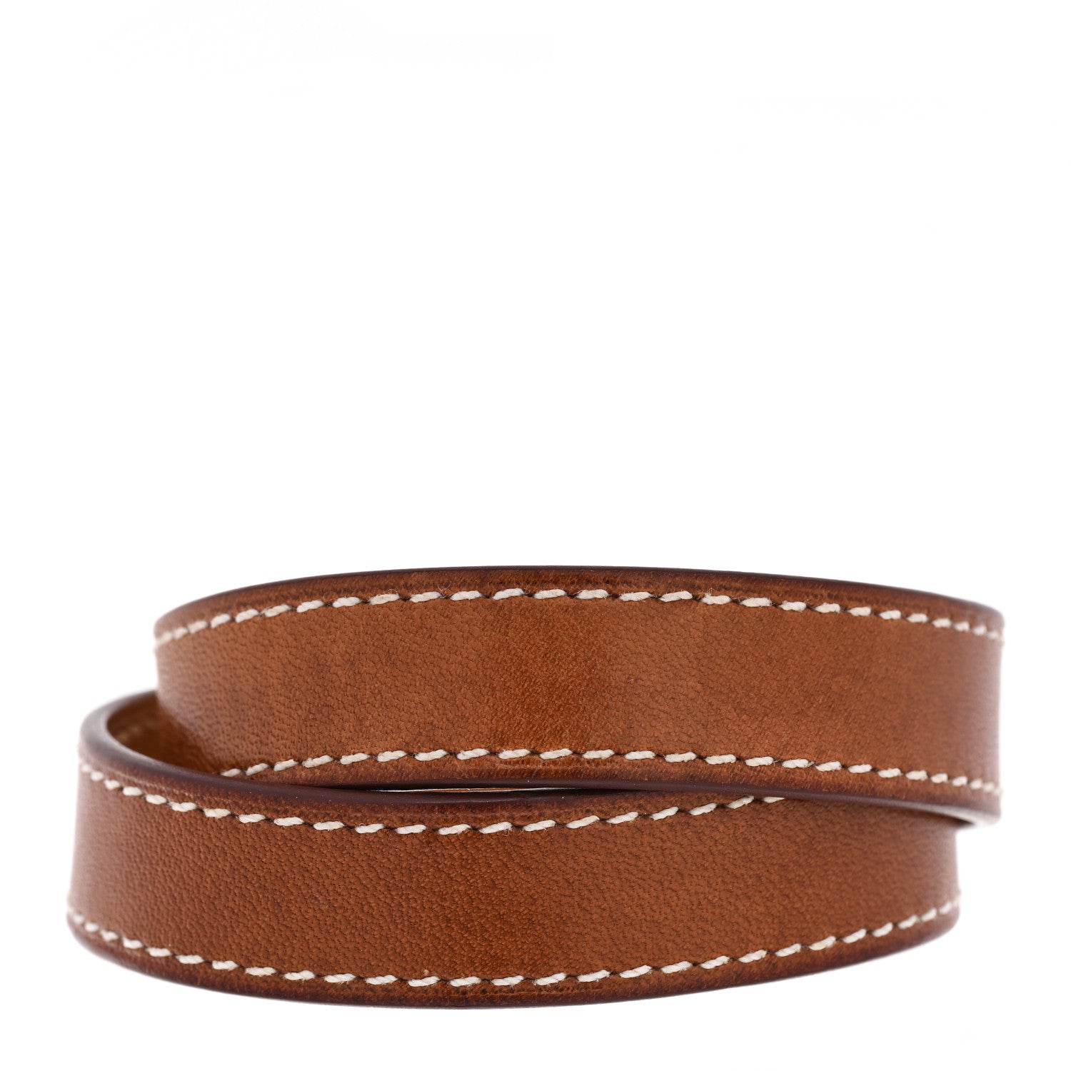 Hermes Barenia Kelly Double Tour Bracelet XS Fauve 3 of 5