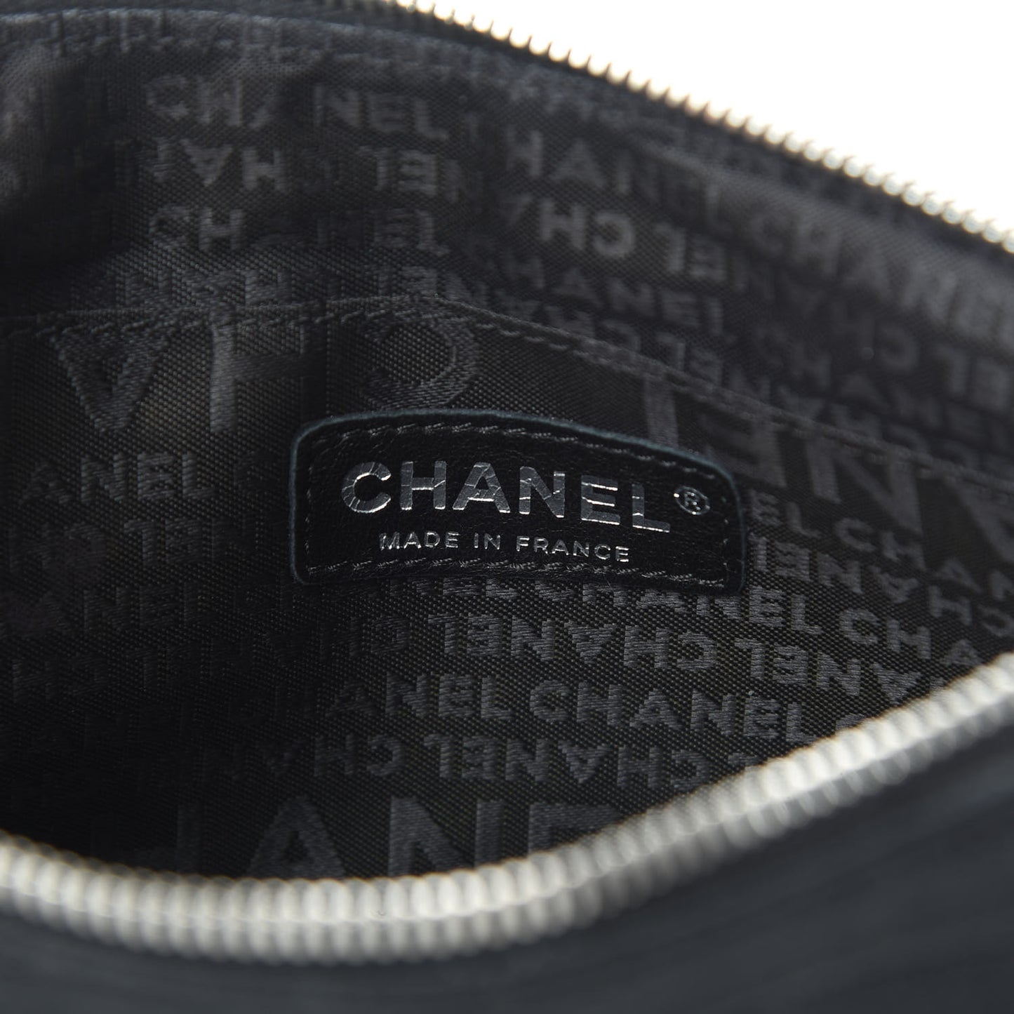 Satin Camellia Evening Bag Black