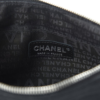 Chanel Satin Camellia Evening Bag Black 6 of 10
