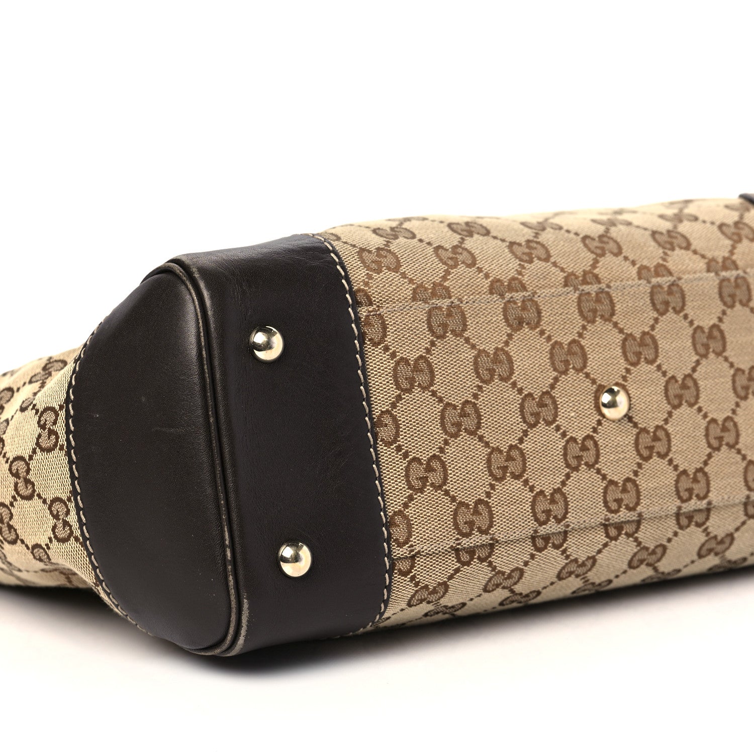 Gucci Monogram Web Medium Mayfair Tote Dark Brown 8 of 10