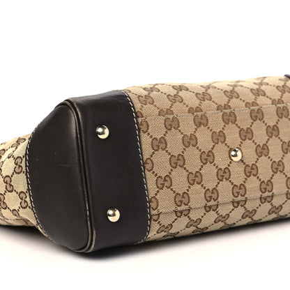 Gucci Monogram Web Medium Mayfair Tote Dark Brown 8 of 10