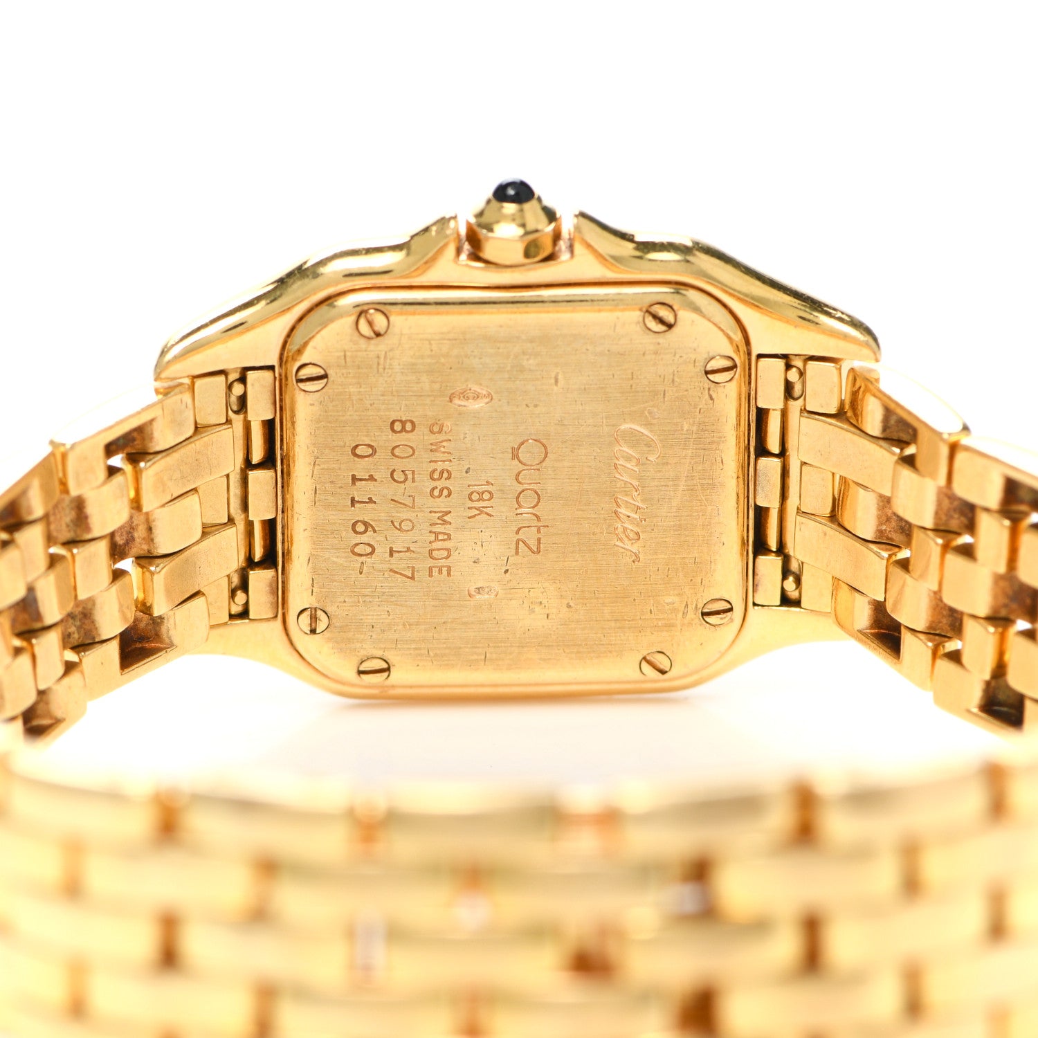 Cartier 18K Yellow Gold 22mm Panthere Quartz Watch 4 of 5