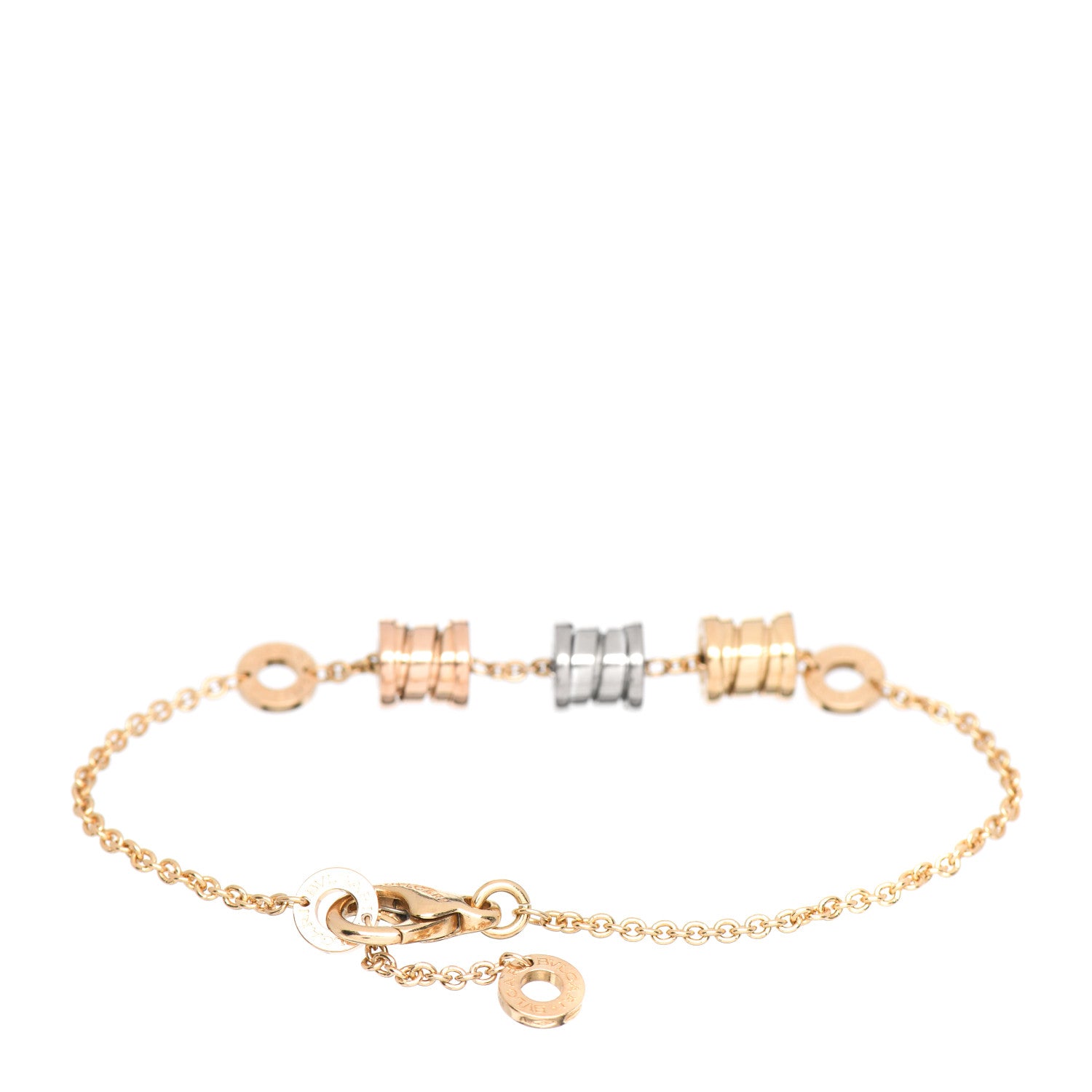 Bulgari 18K Yellow Rose White Gold B.Zero1 Bracelet 3 of 4