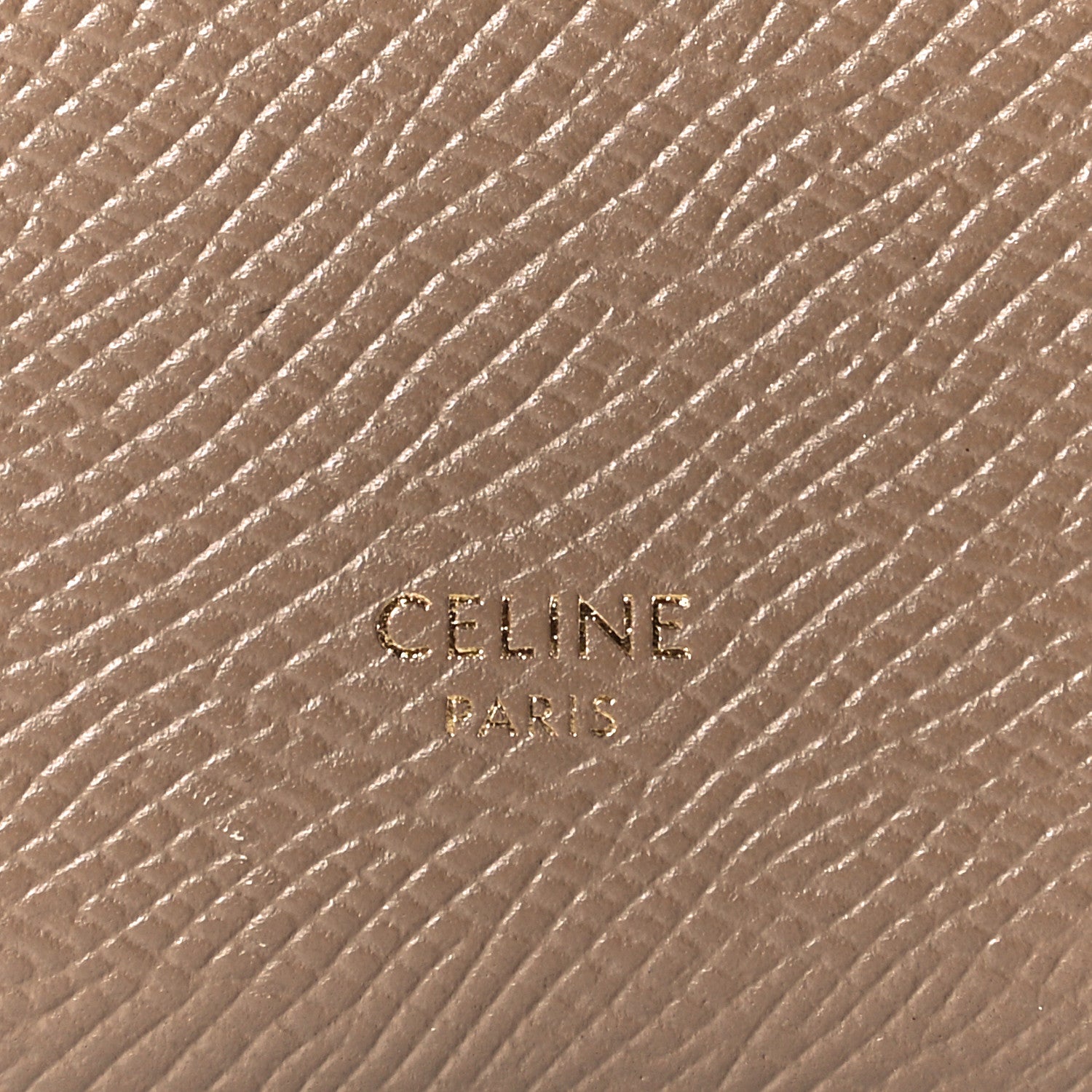 Celine Grained Calfskin Large Multifunction Strap Wallet Taupe 8 of 8