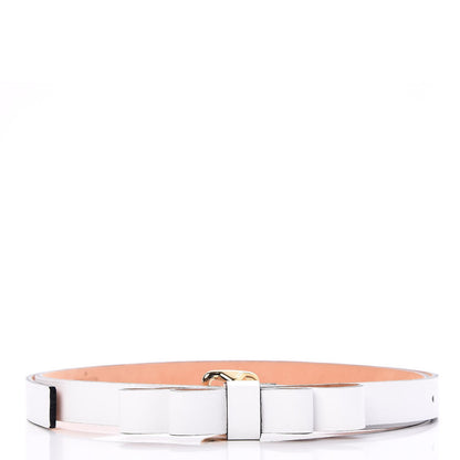 Louis Vuitton Calfskin Bow Belt 90 36 White 1 of 6