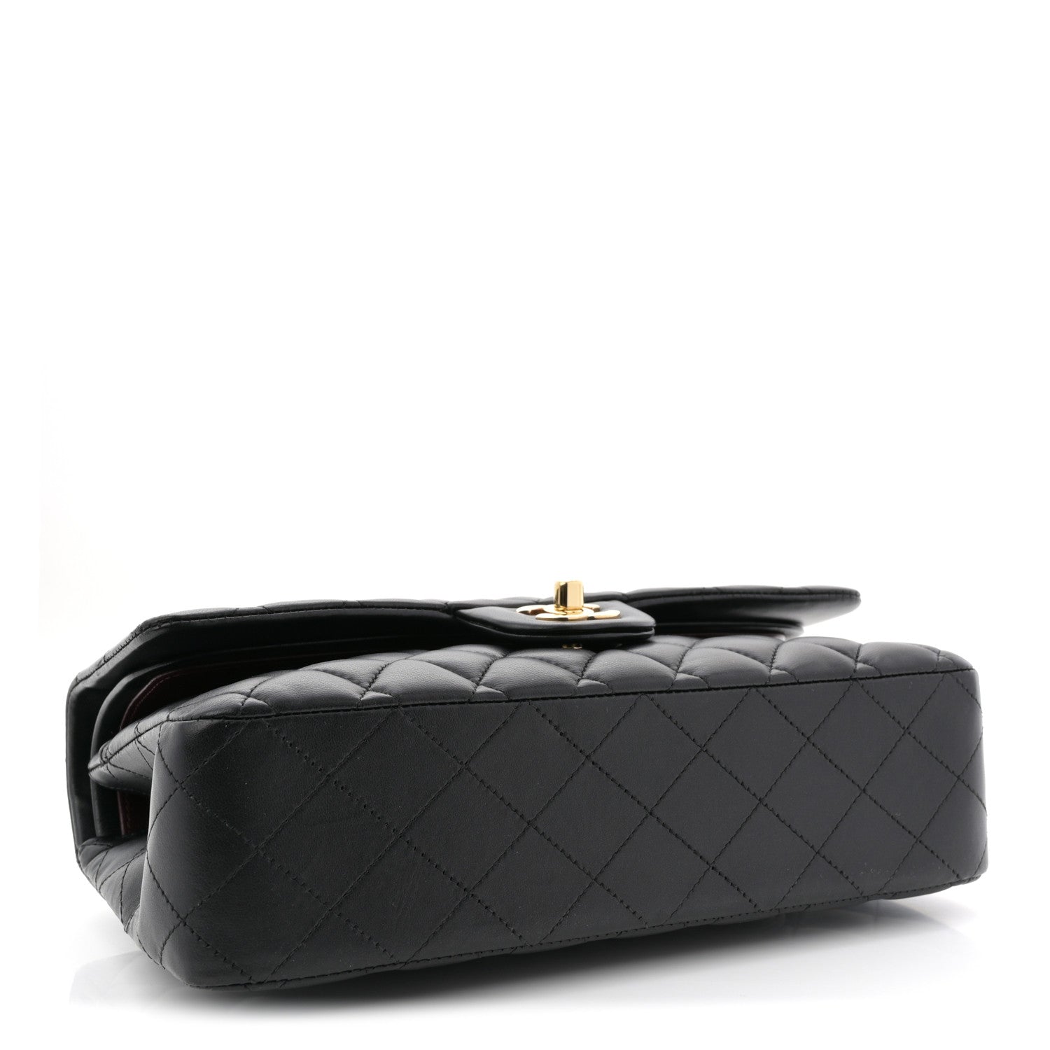 Chanel Lambskin Quilted Medium Double Flap Black 4 of 10
