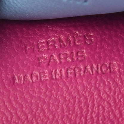 Hermes Milo Lambskin Grigri Rodeo Horse Bag Charm MM Rose Pourpre Cornaline Celeste 4 of 5