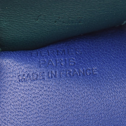 Hermes Milo Lambskin Grigri Rodeo Horse Bag Charm MM Bleu Electrique Malachite Lime 3 of 5