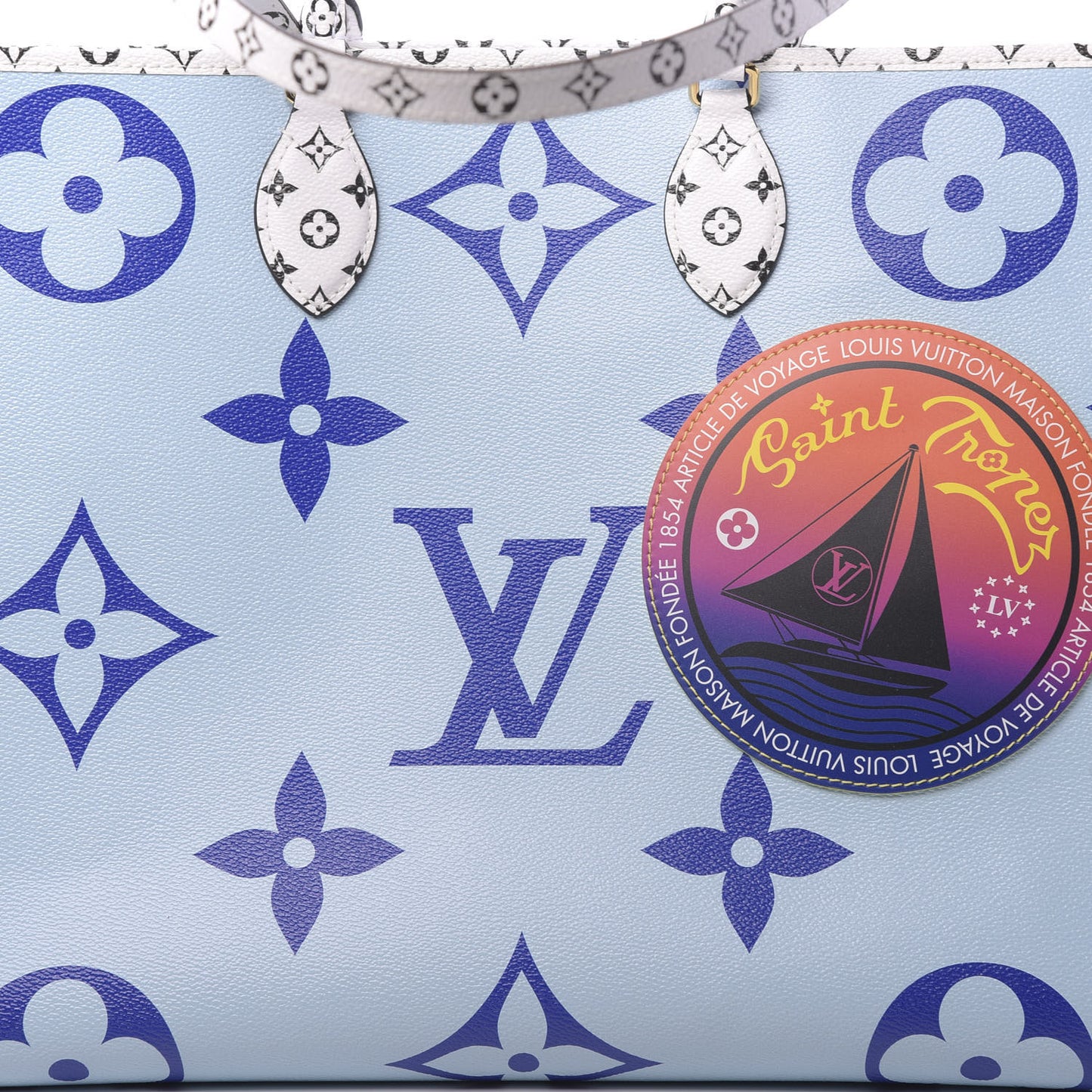 Monogram Giant Saint Tropez Onthego Blue
