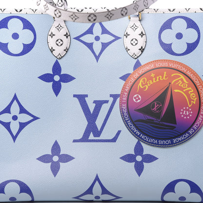 Louis Vuitton Monogram Giant Saint Tropez Onthego Blue 8 of 11