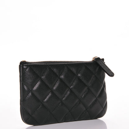 Chanel Caviar Quilted Small Cosmetic Case Black 3 of 7