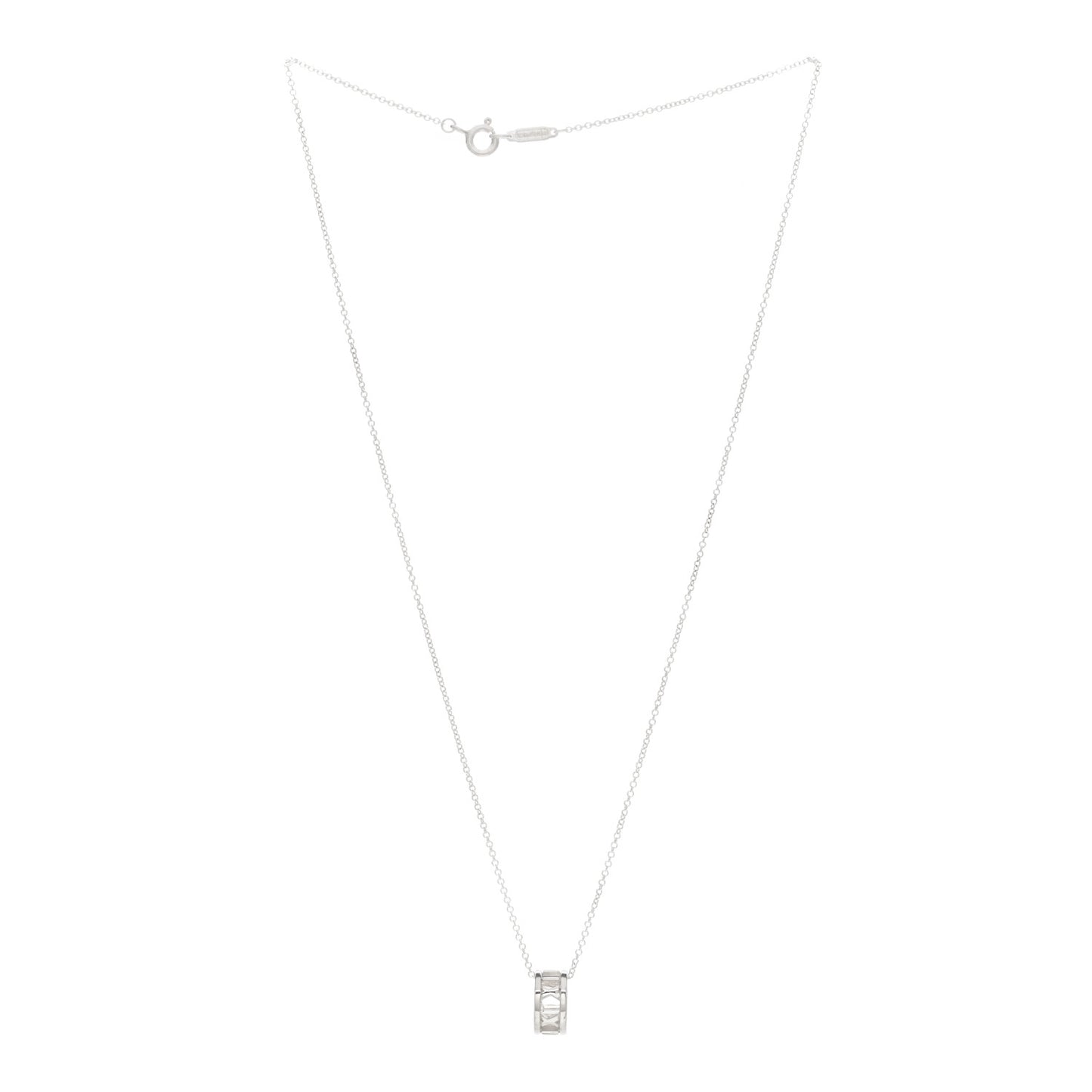 Sterling Silver Atlas Open Pendant Necklace