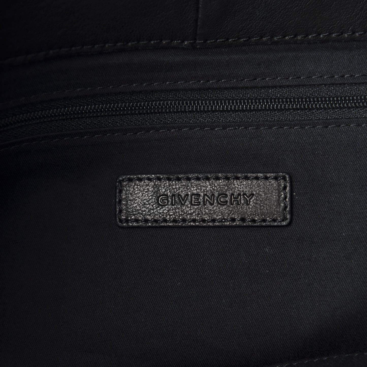 Lambskin George V Apron Bag Black