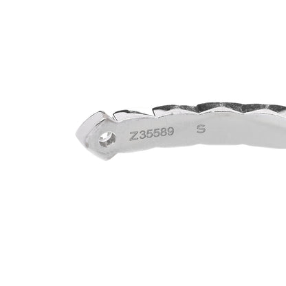 Chanel 18K White Gold Diamond Coco Crush Cuff Bracelet S 5 of 5