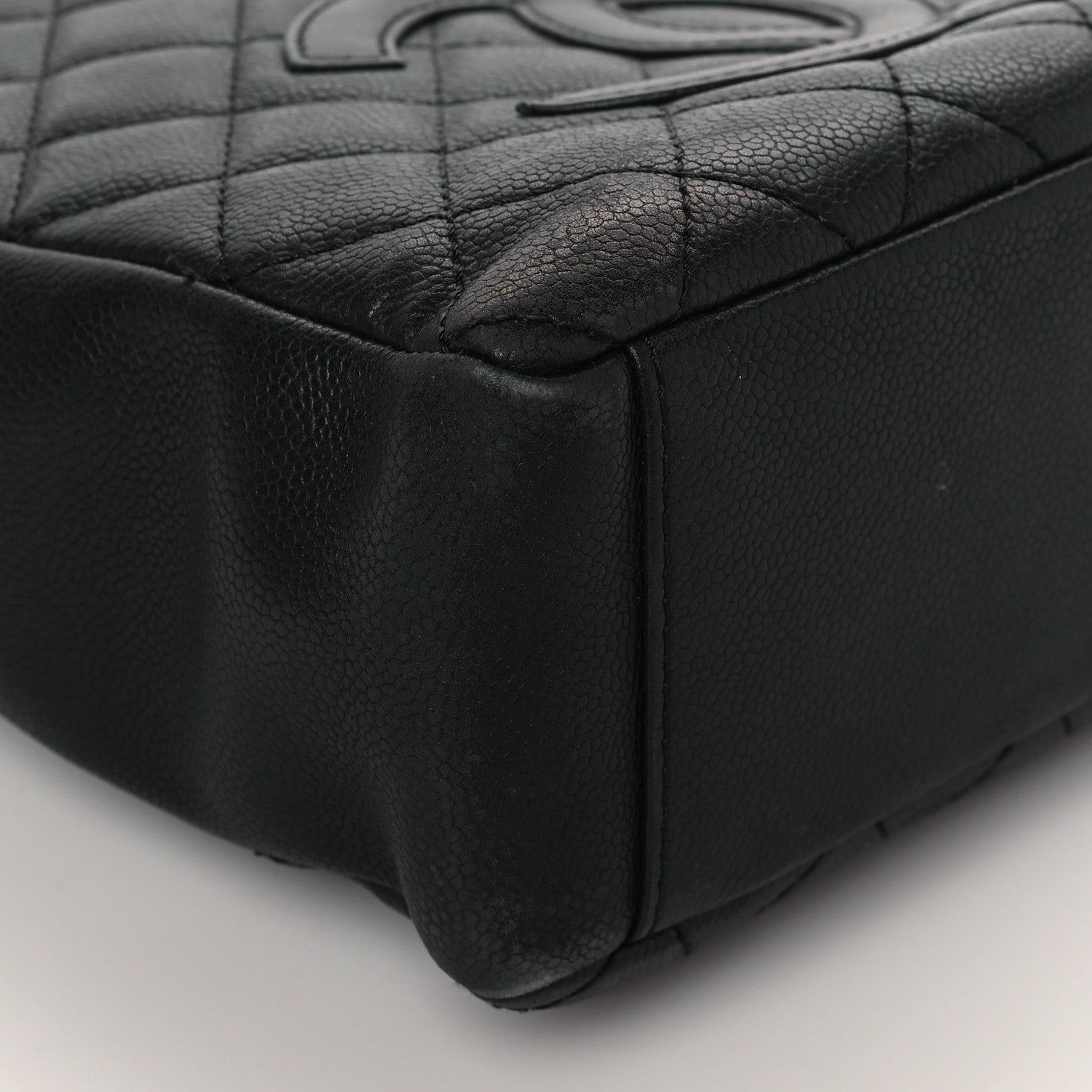 Chanel Caviar Quilted Petit Shopping Tote PST Black 9 of 10