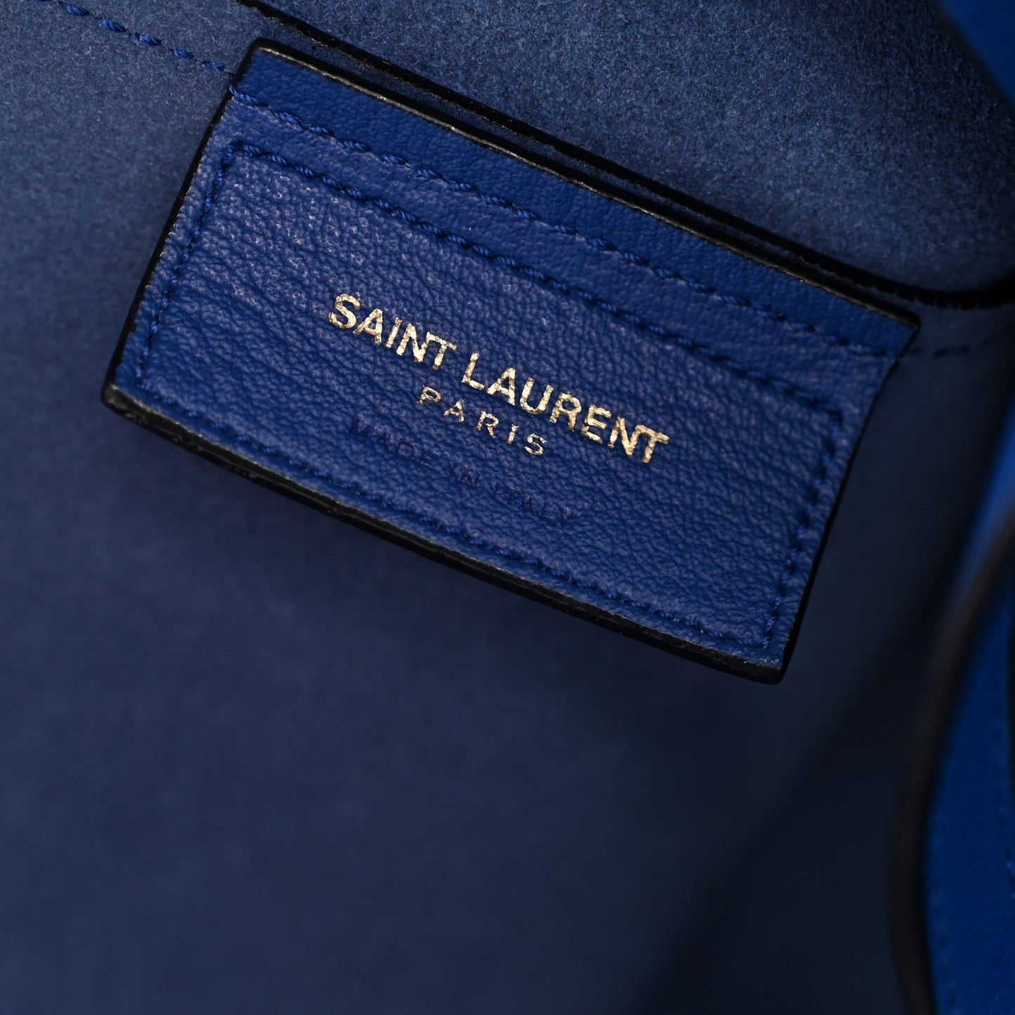 Calfskin Large Shopping Tote Ultramarine
