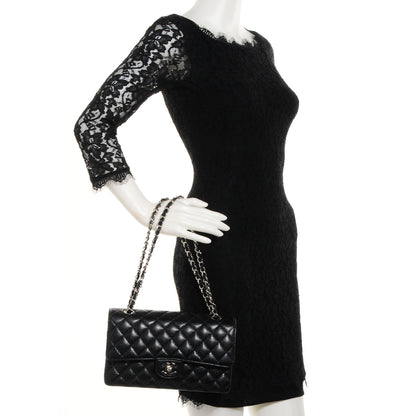 Chanel Caviar Quilted Medium Double Flap Black 2 of 8