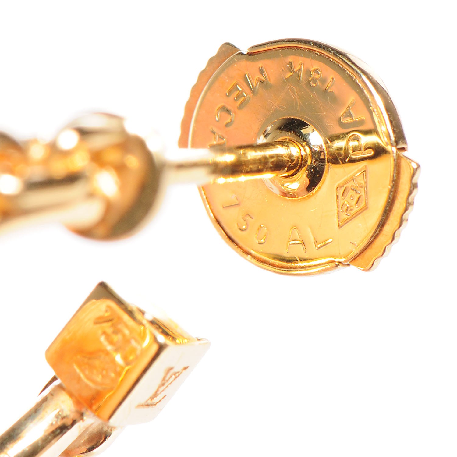 Louis Vuitton 18K Gold Citrine Baby Don't Cry Drop Earrings 4 of 6