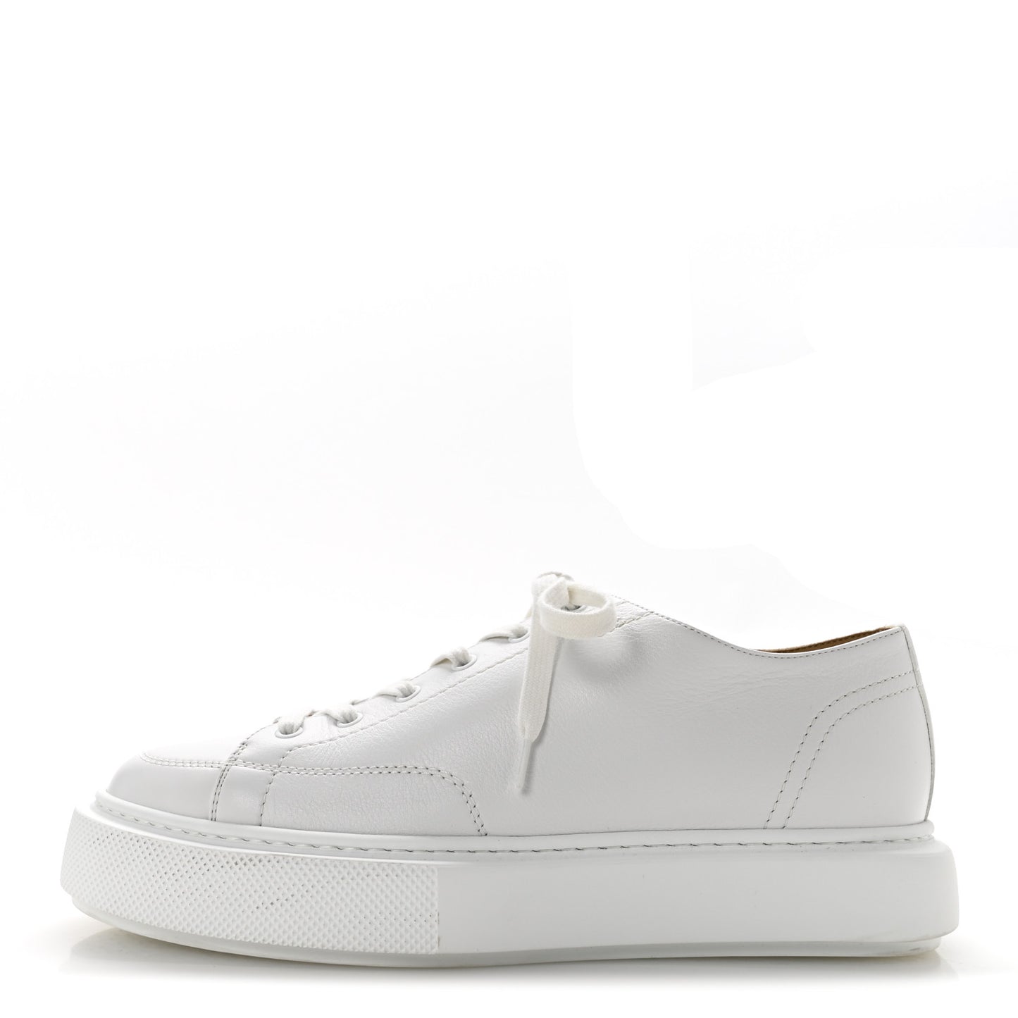 Calfskin Mens Haru Derby Sneakers 42 White