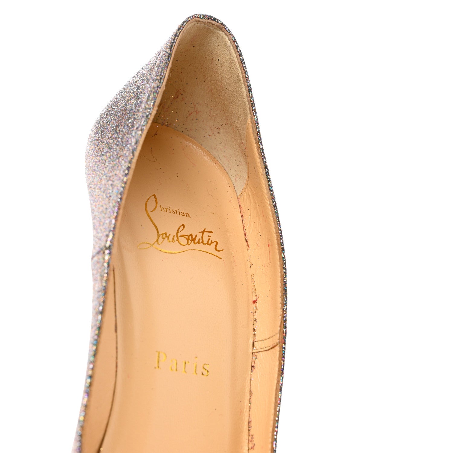 Christian Louboutin Mini Glitter So Kate 120 Pumps 38.5 Grenadine 10 of 11