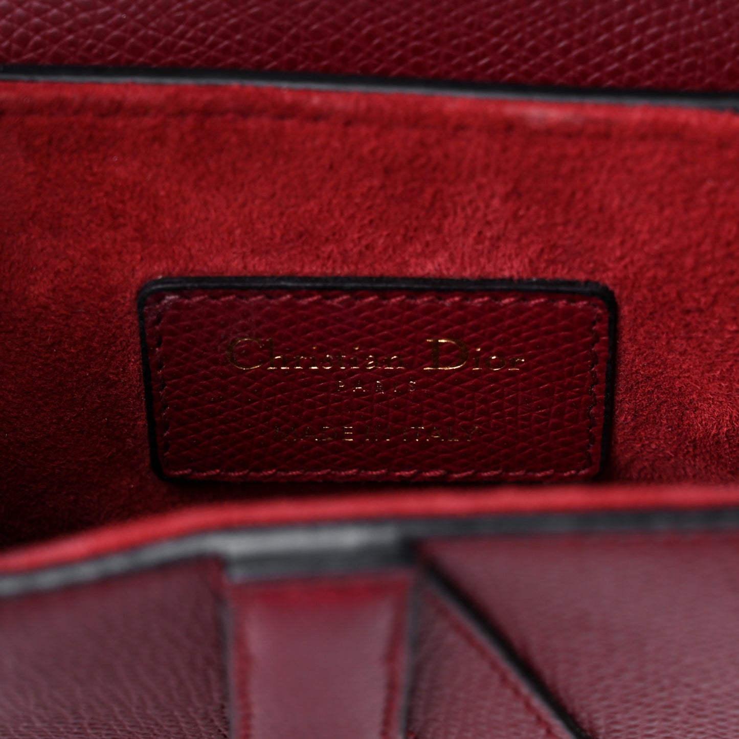 Calfskin Mini Saddle Bag Red