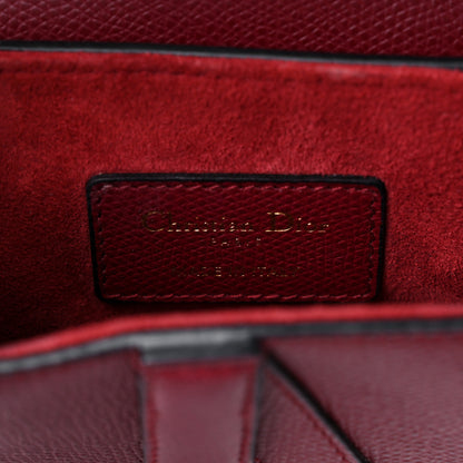 Christian Dior Calfskin Mini Saddle Bag Red 6 of 11