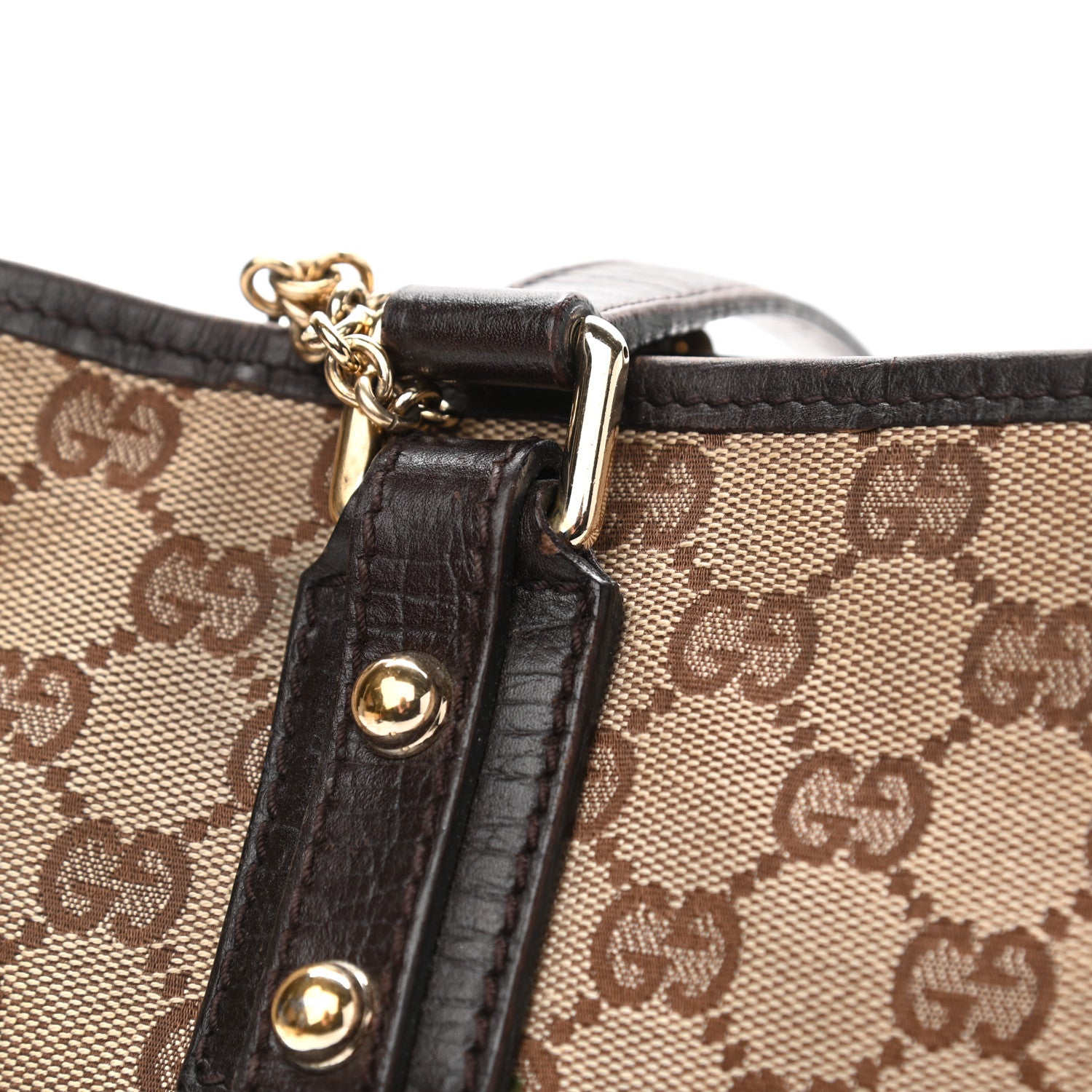 Gucci Monogram Medium Jolicoeur Tote Dark Brown 12 of 13