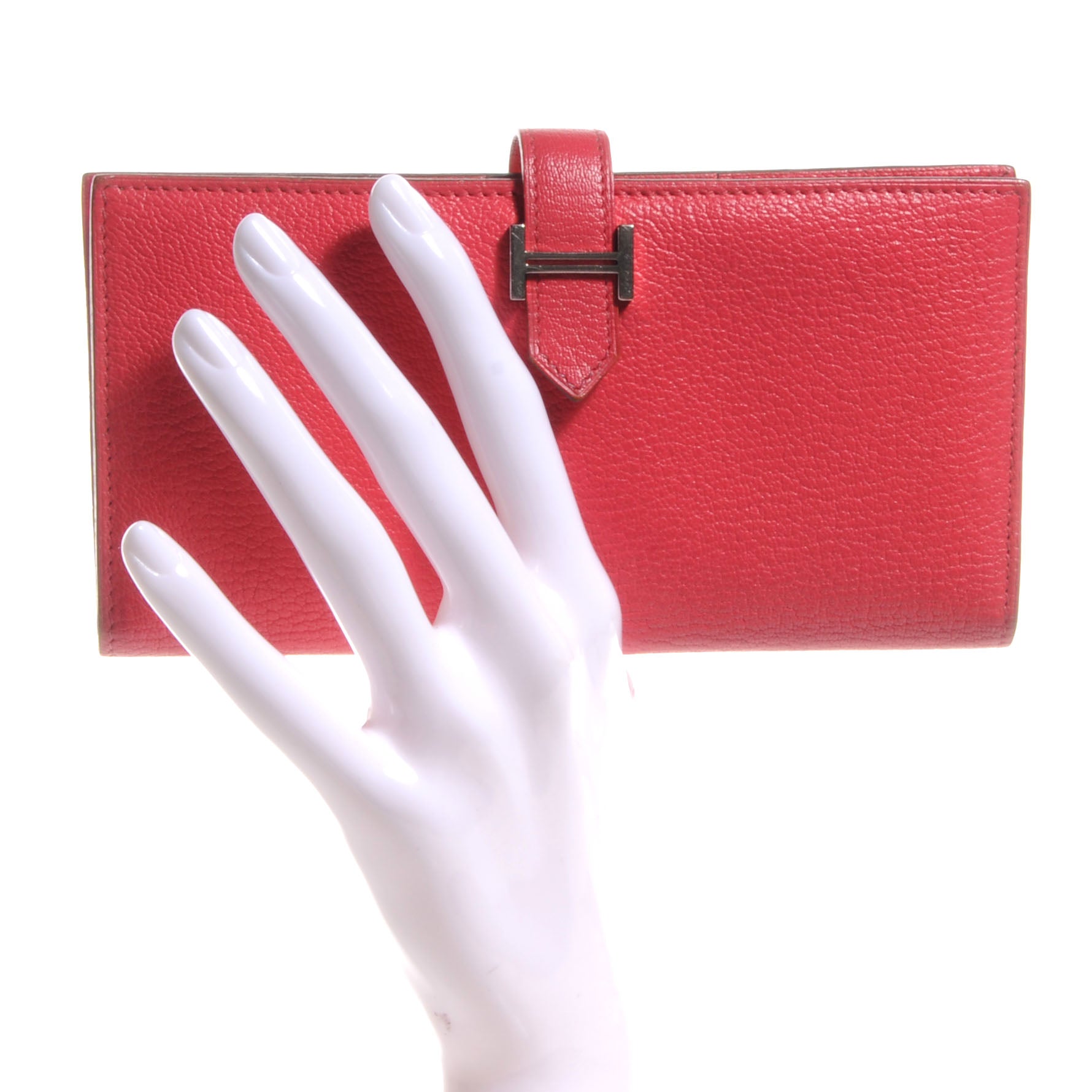 Hermes Chevre Mysore Bearn Wallet Bougainvillea 2 of 8