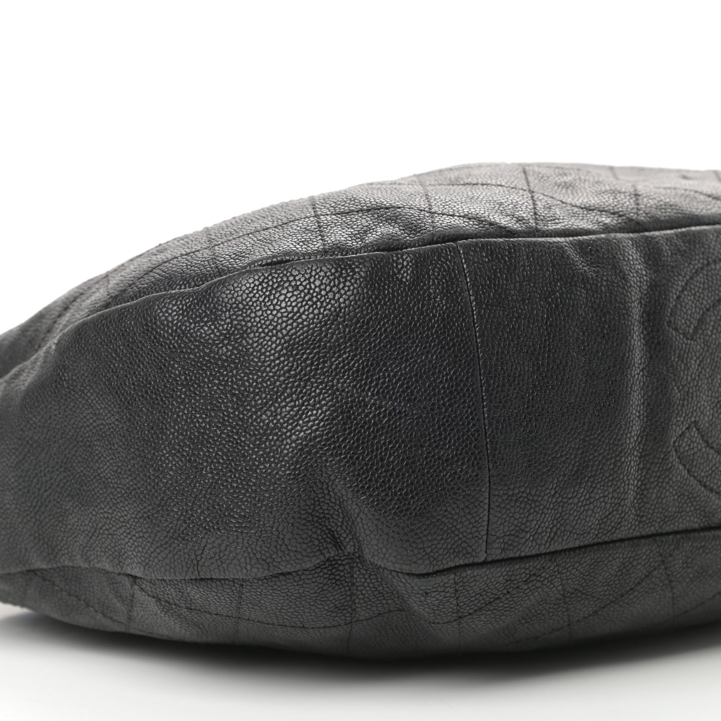 Caviar Quilted Simply CC Hobo Black