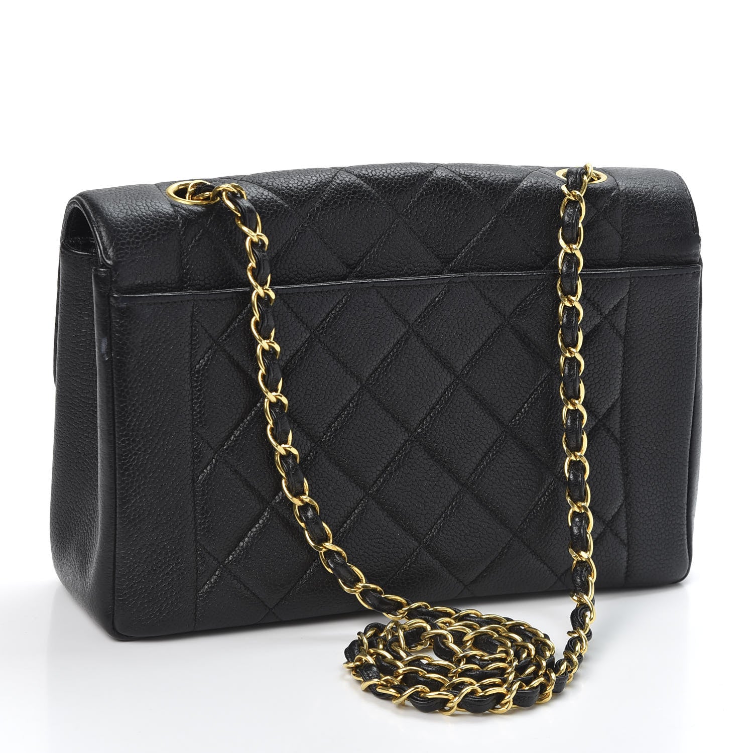 Chanel Caviar Quilted Medium Single Flap Black 2 of 12