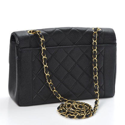 Chanel Caviar Quilted Medium Single Flap Black 2 of 12