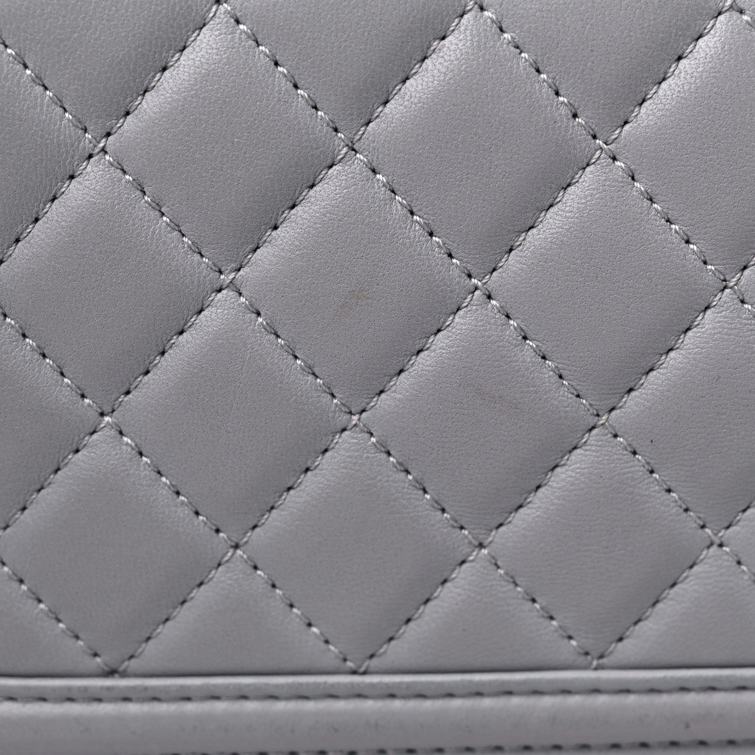Chanel Lambskin Quilted Medium Boy Flap Grey 16 of 18