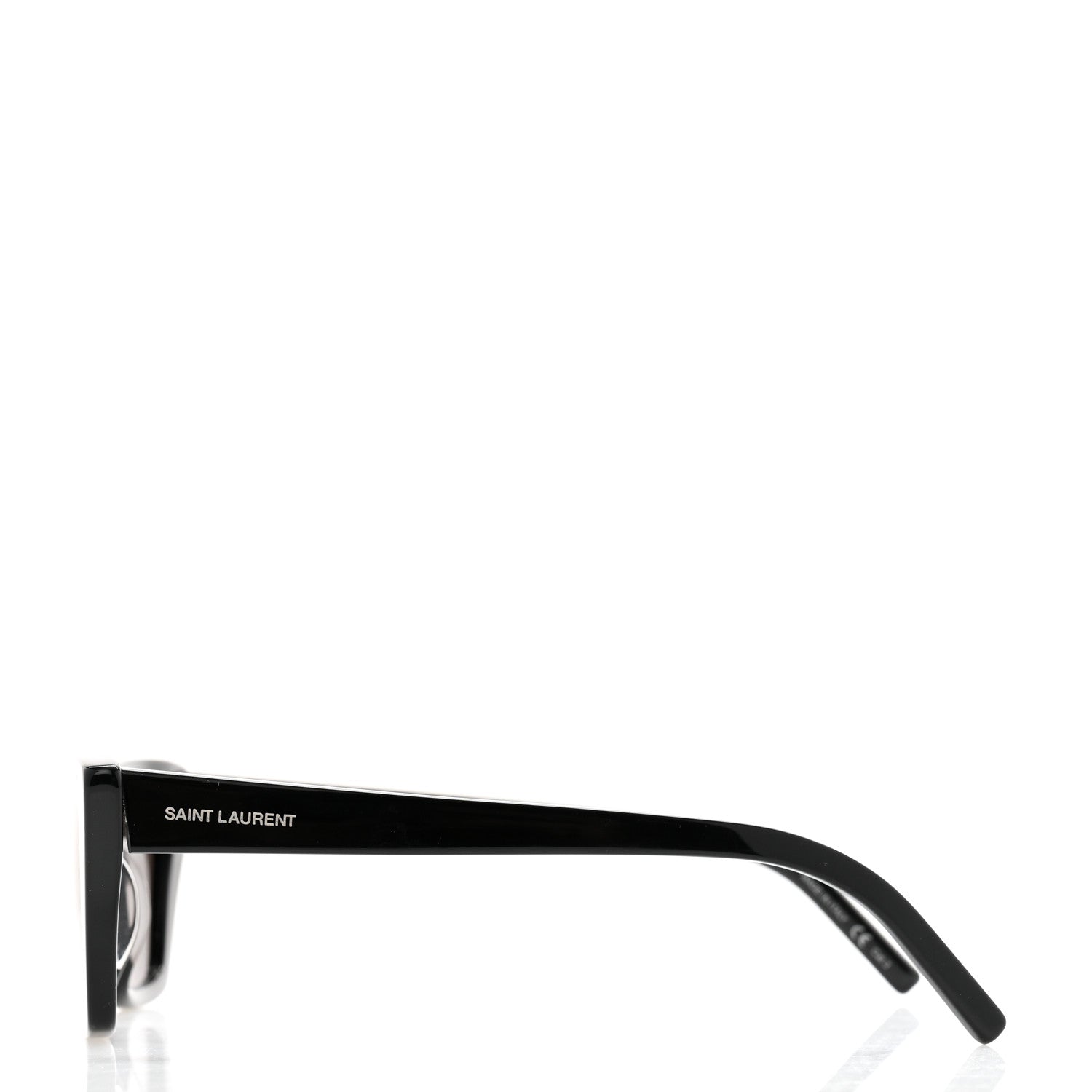 Saint Laurent Acetate Mica Cat Eye Sunglasses SL 276 Black 3 of 10