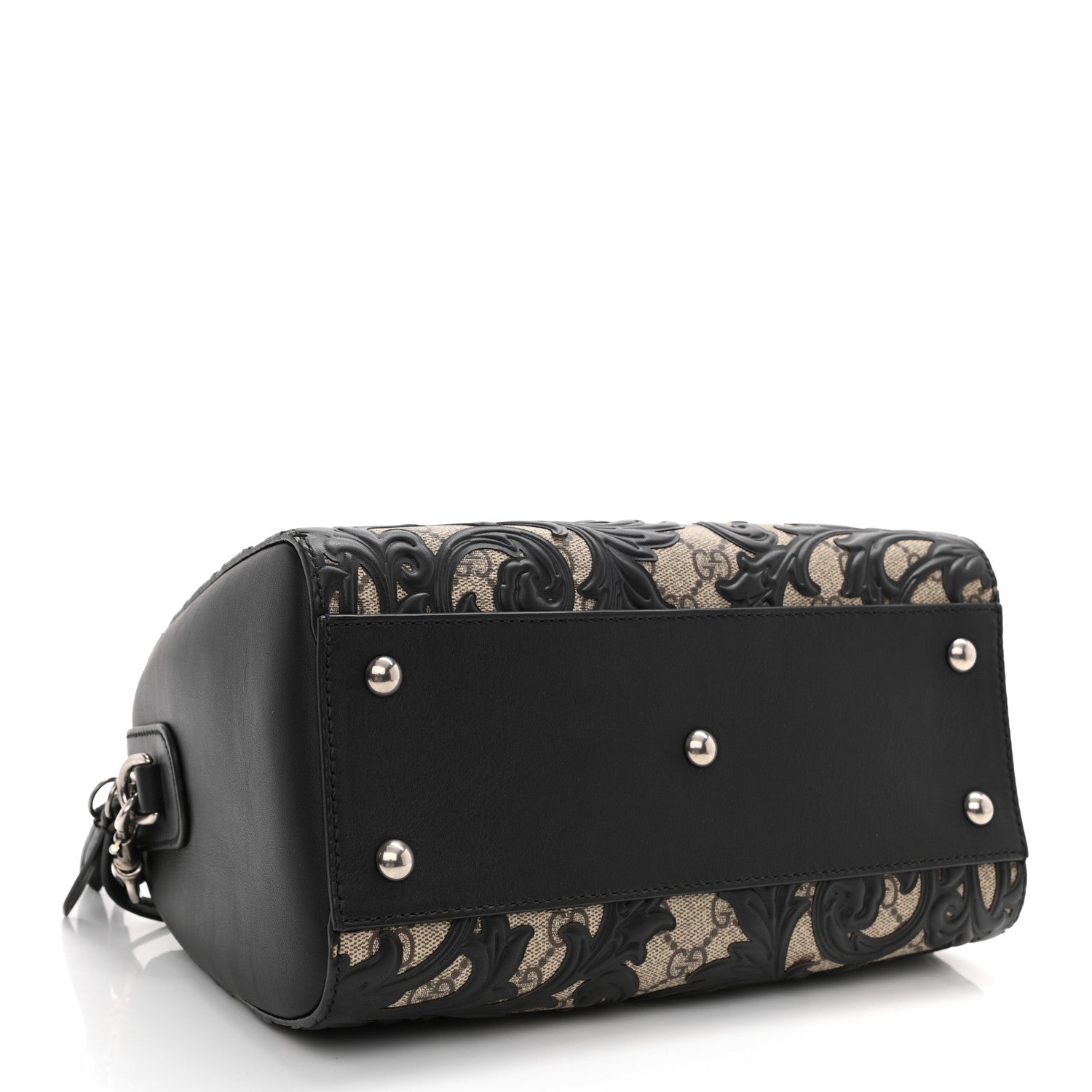 Gucci GG Supreme Monogram Arabesque Small Boston Black 7 of 15