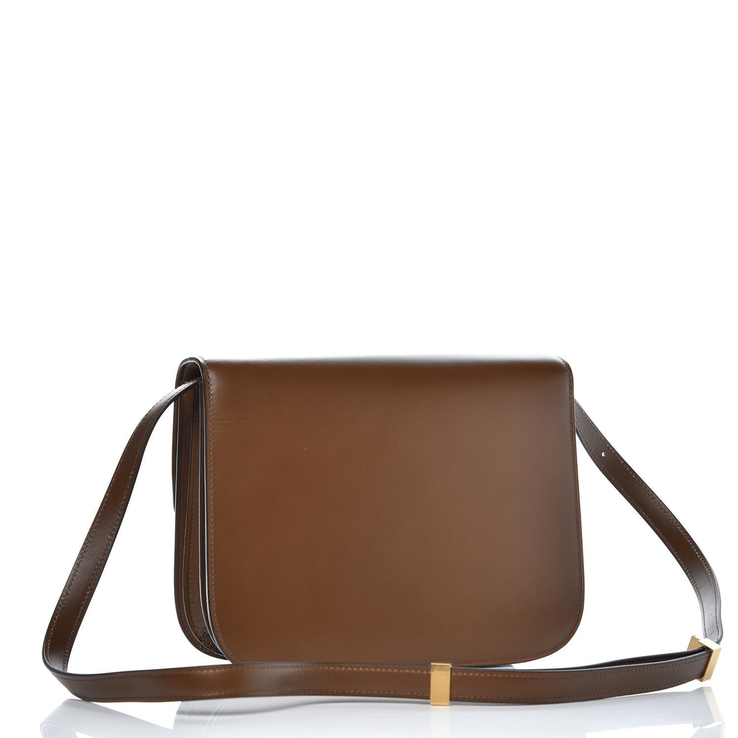 Box Calfskin Medium Classic Box Flap Bag Camel