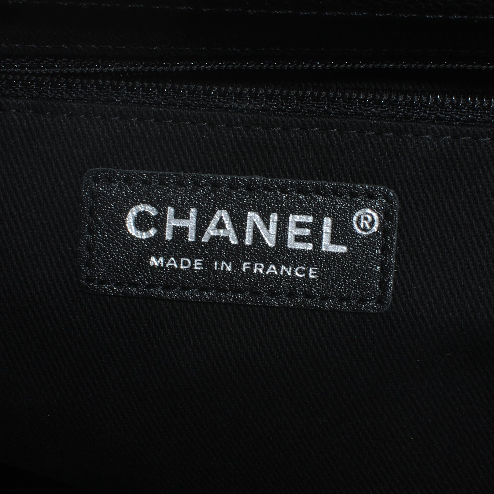 Chanel Caviar Quilted CC Large Clutch Black 6 of 7
