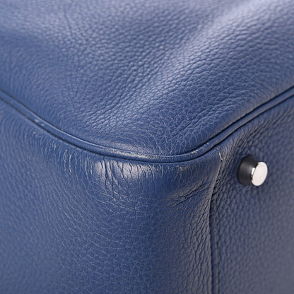 Hermes Taurillon Clemence Lindy 34 Bleu Brighton 10 of 12