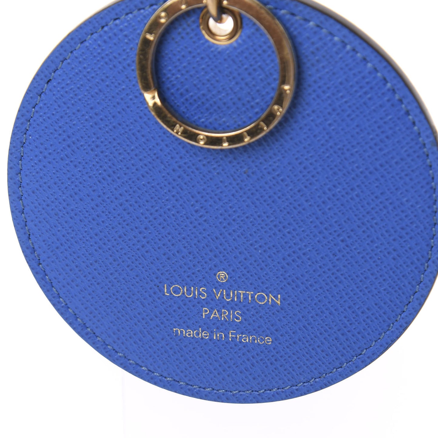 Monogram 2019 Christmas Animation Venice Bag Charm Key Ring Blue