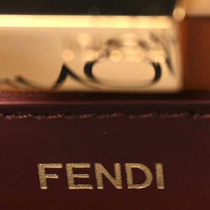 Fendi Vitello King Tamponato Medium Peekaboo I SEE U East West Satchel Cuoio 6 of 9