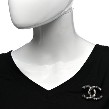 Chanel Ruthenium Twisted CC Brooch 2 of 4