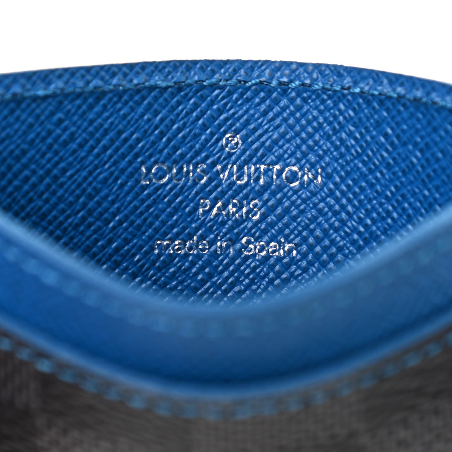 Damier Graphite Card Holder Blue