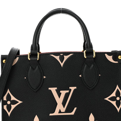 Louis Vuitton Empreinte Monogram Giant Onthego PM Black Beige 8 of 11